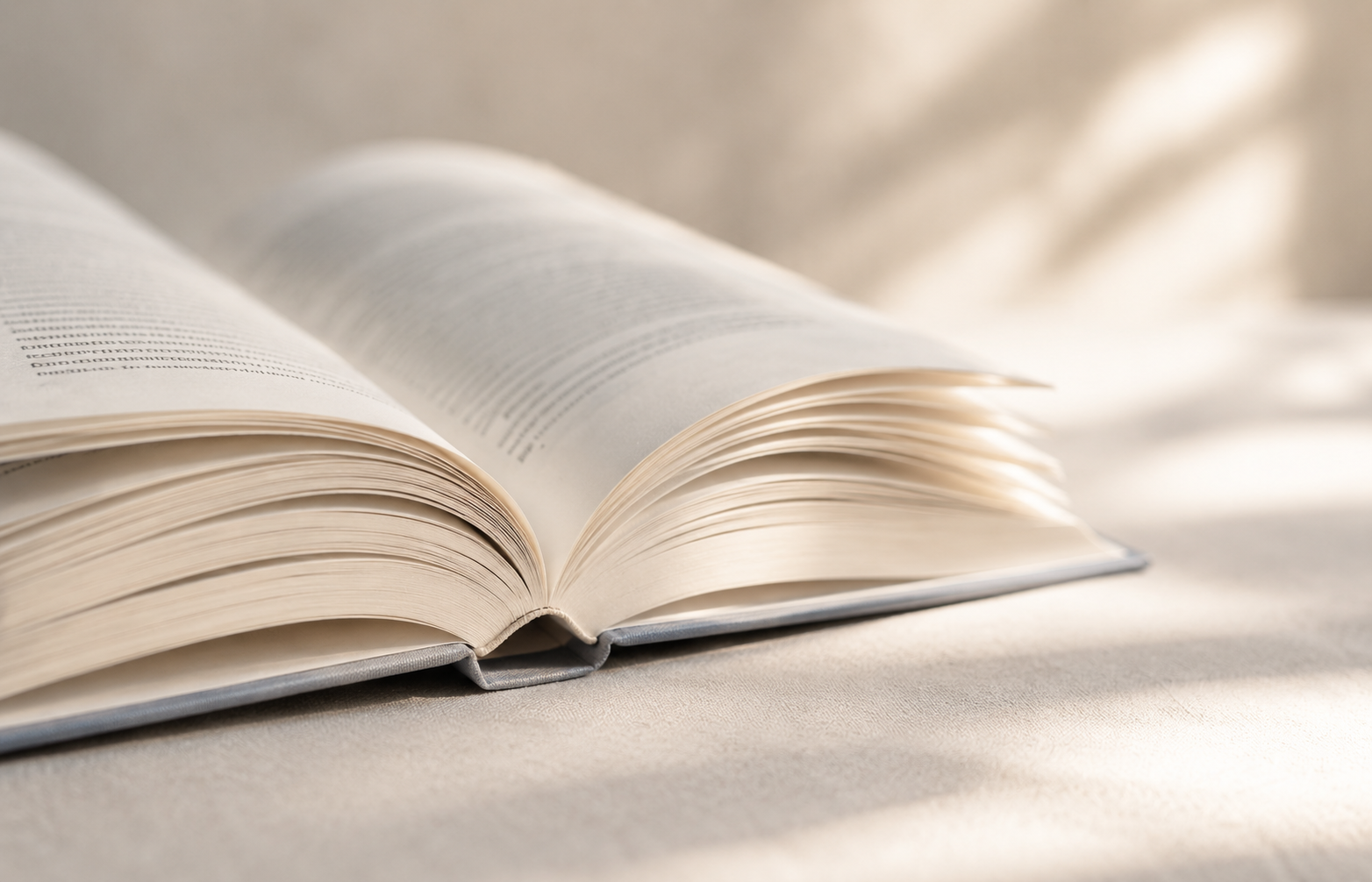 Open book representing thoughtful publishing